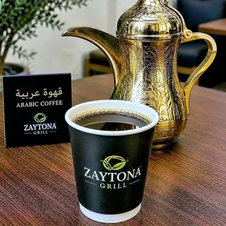 Traditional Arabic coffee with cardamom
