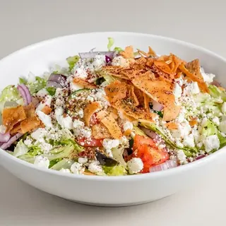 Greek salad with feta, cucumber and tomato