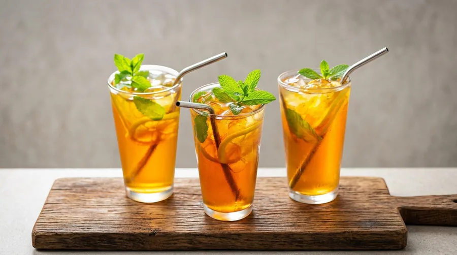 Fresh homemade iced tea at Zaytona Grill