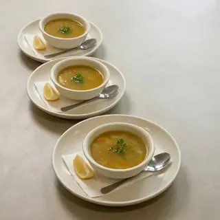 Homemade lentil soup