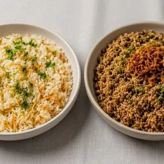 Rice pilaf and lentil rice