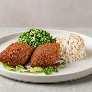 Vegetarian kibbeh with rice