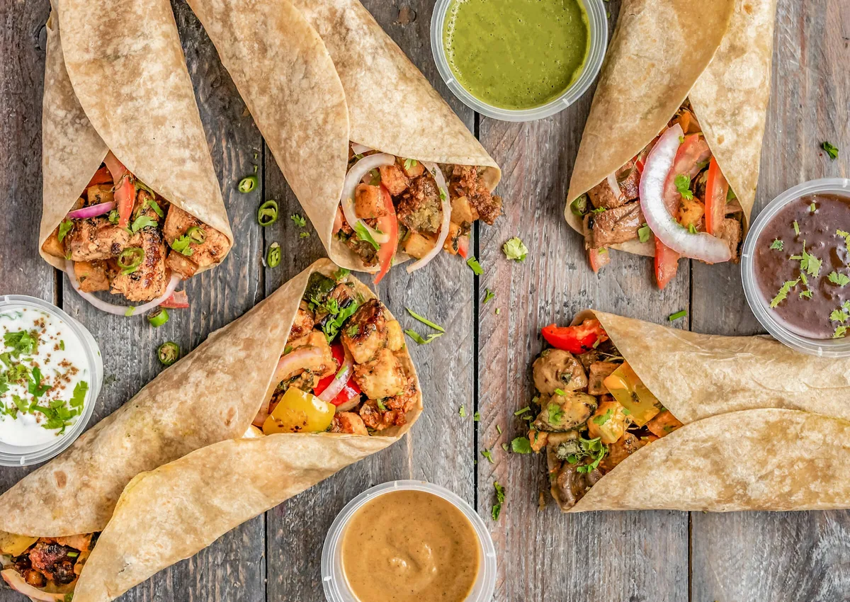 Assorted Mediterranean dishes at Zaytona Grill, Kendall Miami
